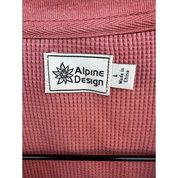 Alpine design woman’s Large Sedona clay waffle knit thermal baselayer - Picture 3 of 4